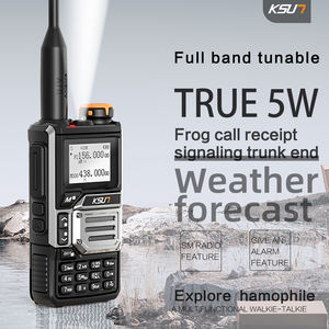 Intercomunicador Inalámbrico KSUN UV60D, <span class=keywords><strong>Walkie</strong></span>-<span class=keywords><strong>Talkie</strong></span> de Largo Alcance, Radio Portátil de Banda Aérea HAM, VHF UHF de Doble Banda, FCC GMRS - Product Image 3