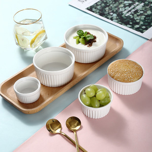 Tùy Chỉnh 6-Mảnh Gốm Sứ Bakeware Bộ Hộp Thư Thiết Kế Ramekins Nướng Khay Lò Vi Sóng Máy Rửa Chén An Toàn Nhà Nướng Bánh - Product Image 5