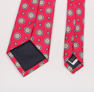 Оптовые мужские галстуки класса люкс из 100% натурального шелка с принтом: классический дизайн, цветочные/точечные узоры, атласные повседневные галстуки - Product Image 2