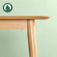 Table à manger en bois massif, bureau de lecture, assemblage facile, Fabrication, Table basse en pin/Paulownia/popeline, prix de gros