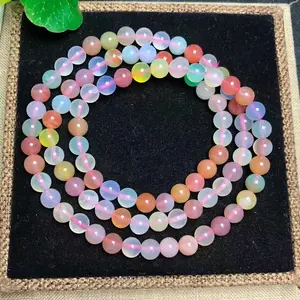 Atacado Gemstone Natural Reiki Cristal Alta Qualidade Yanyuan Ágata Pulseira Para Jóias Presentes