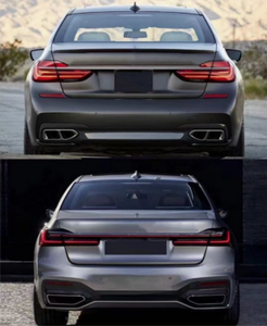 Kit de carrosserie de conversion pour <span class=keywords><strong>BMW</strong></span> Série 7 G11 G12 2016-2019, mise à niveau vers le modèle <span class=keywords><strong>2020</strong></span> avec calandre, feux, capot, ailes et jupes latérales, transformation de l'ancien au nouveau - Product Image 4
