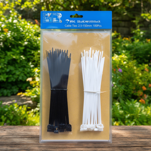 Bridas para cables 2.5x150mm 100 unidades Negro Blanco - Product Image 3