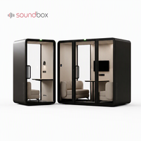 Cabines acoustiques autoportantes insonorisées pour bureaux, salles calmes pour appels et travail concentré