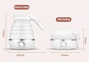 Portable 800ml <span class=keywords><strong>Bouilloire</strong></span> <span class=keywords><strong>Électrique</strong></span> Automatique Puissance Maison Petit Chauffage <span class=keywords><strong>Électrique</strong></span> Tasse À Eau Voyage <span class=keywords><strong>Bouilloire</strong></span> Pliante - Product Image 3