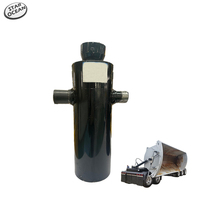 Cylindre hydraulique télescopique pour benne basculante latérale, vérin de levage avec corps en acier inoxydable et piston