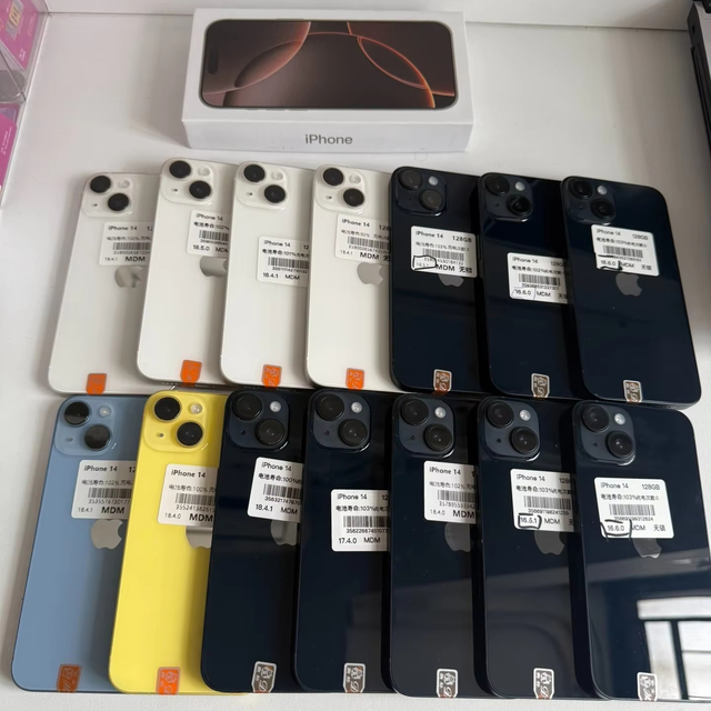 Used Unlocked for 11-15/Pro Max/Plus/Mini/SE 5G US 6G RAM 64GB Waterproof 12-Month Warranty Low Price Mobile Phone