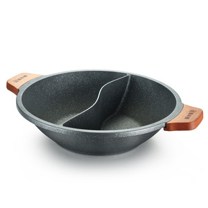 Seafood Hot Pot Ramen Pot 6.1L-10L Non-Stick Induction Compatible Dual Compartment For Restaurants - Product Image 2