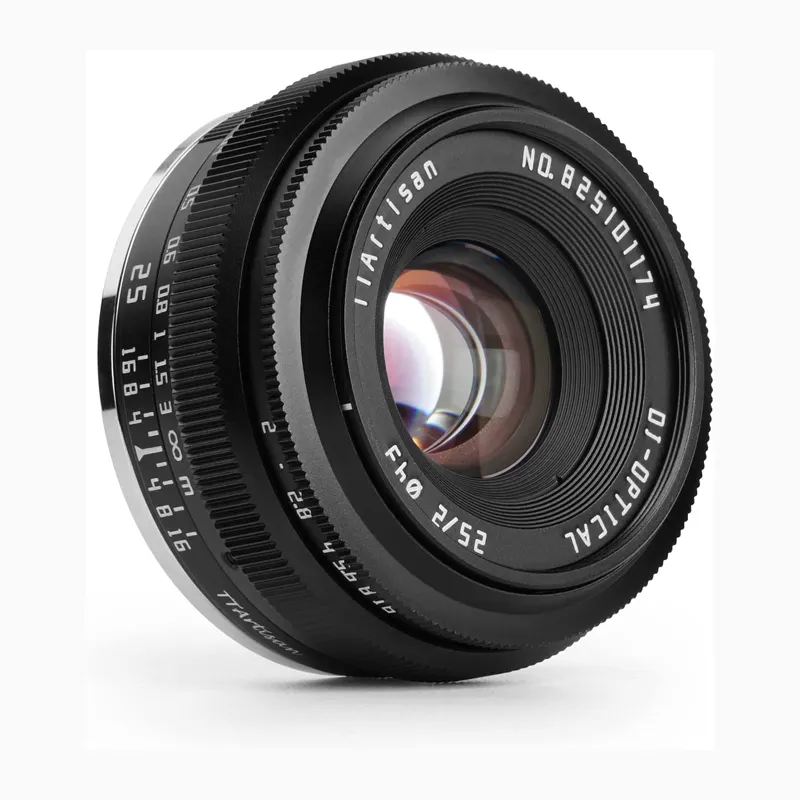 TTArtisan lensa kamera APS-C 25mm F2, sudut lebar lensa kamera tetap Manual apertur besar untuk kamera Sony E Mount NEX-5 NEX-C3
