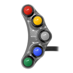 Interrupteur de guidon gauche pour Aprilia Tuono V4/R/RR 2011/2016 (Titane) - Product Image 1