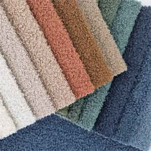 ผ้าเท็ดดี้เนื้อนุ่มแบบถักวาร์ป  ย้อมสีลวดลาย  สีเบจ ผลิตจำนวนมากสำหรับตกแต่งภายในโซฟา - Product Image 5