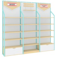 Meuble mural métallique simple face pour lait en poudre, présentoir pour magasin maternité et bébé, couches et jouets pour enfants