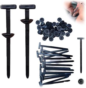 Thông qua Bolt Zip Tie phong cách Clip nhựa quan hệ cáp với khóa cho động cơ Fender lót mudguard thân cây sửa chữa nội thất - Product Image 1