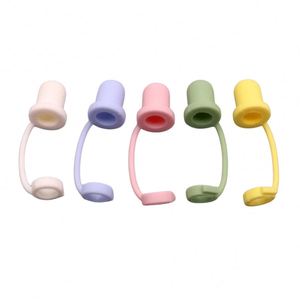 Tapas de silicona para pajitas, accesorios de bar, cubiertas para puntas de bebidas, a prueba de polvo, reutilizables, sin BPA, tapones para tapas de vasos - Product Image 3