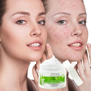 Crème <span class=keywords><strong>Visage</strong></span> Pure à l'Aloe Vera Apaisante et Hydratante, Marque Privée, Extrait Naturel d'Herbes, Crème Réparatrice Hydratante pour la Peau - Product Image 3