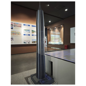 Modello di grattacielo emblematico a grande altezza, modello architettonico in scala, torre per uffici moderna, edificio commerciale urbano per il settore <span class=keywords><strong>immobiliare</strong></span> - Product Image 6