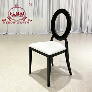 Modern Design <b>Stacking</b> Black Iron Metal Ghana Banquet <b>Chair</b> for Sale - Product Image 1