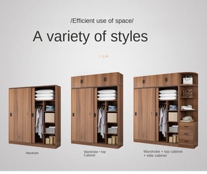 Armadio da Parete per Camera da Letto a Prezzo di Fabbrica, Design Multiuso Portatile, Larghezza 1. Armadio Guardaroba 4m con Cassetti e Ripiani - Product Image 3
