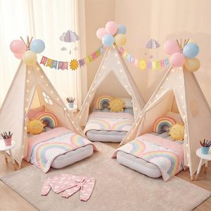 Tienda de Campaña Infantil Tipo Tipi de Lona de Algodón, Tienda de Campaña Plegable para Niños y Niñas, para Fiestas, Pijamadas, Regalos, Juguetes - Product Image 5