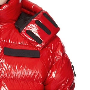 Chaqueta de Plumón para Hombre, Roja, Cálida, Cortavientos, con Cuello Acolchado, Relleno de Plumón, Nylon Ripstop - Product Image 6