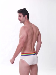 Calzoncillos bóxer de bambú con logotipo Jacquard personalizado y cintura elástica de algodón puro transpirable de alta calidad tejidos OEM, ropa interior para hombre - Product Image 6