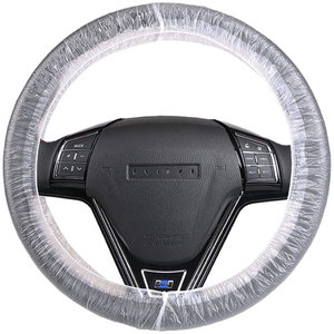Offres Spéciales Voiture <span class=keywords><strong>Jetable</strong></span> En Plastique Imperméable À L'eau Couverture de <span class=keywords><strong>Volant</strong></span> - Product Image 2