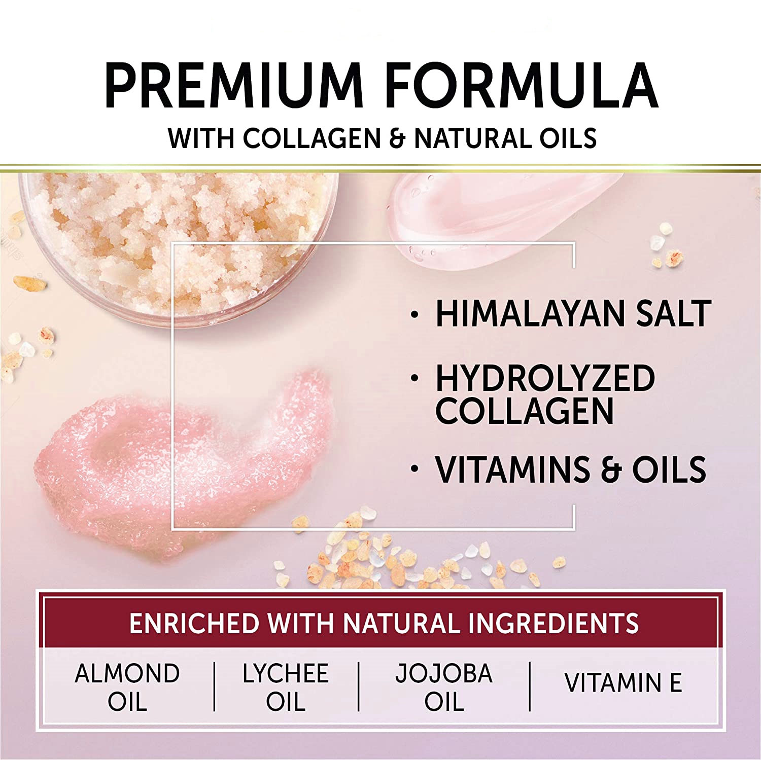 Hot Selling Private Label Natural Exfoliating Nourishing Lavender Dead Sea Salt Body Bath Scrub