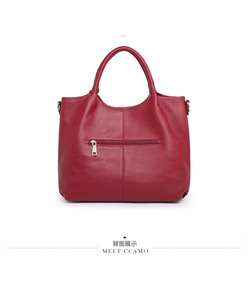 กระเป๋าโท้ทหนังแท้ขนาดใหญ่สำหรับผู้หญิง แฟชั่นใหม่ คุณภาพสูง กระเป๋าธุรกิจเรียบง่าย กระเป๋าสะพายไหล่ผู้หญิง - Product Image 5