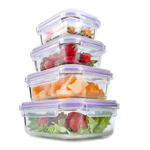 Hot Bán Lưu Trữ Glass Hộp Ăn Trưa Kín Thực Phẩm <span class=keywords><strong>Container</strong></span> Set Cho Bán Sỉ - Product Image 6