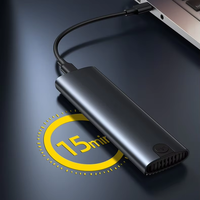 Carcasa Externa de Aluminio de Alta Velocidad para SSD NVMe/NGFF M.2 USB 3.2, Protocolo Dual Personalizado al por Mayor