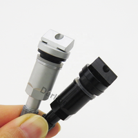 Kit de réparation de valve de capteur TPMS pour surveillance de la pression des pneus, valve TPMS noire