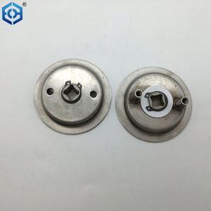 Cerradura de puerta de bolsillo deslizante de privacidad redonda plateada con función de indicador codificado por colores - Product Image 3