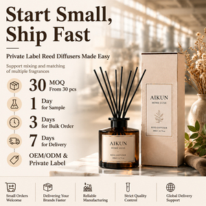 AIKUN Clear Glass Alcohol Free Private Label Home <strong>Diffuser</strong> <strong>Reed</strong> Stick Set <strong>Reed</strong> <strong>Diffuser</strong> for Bedroom Hotel Wholesale Custom OEM - Product Image 4