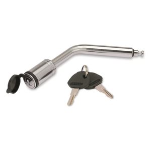 Pasador de enganche tipo boomerang de acero con bloqueo - Compatible con 1/2 pulgada y 5/8 pulgadas. Receptores - Product Image 1