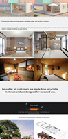 Xiamao – Maison conteneur à bas prix, maison mobile intégrée, maison préfabriquée simple et détachable, villa commerciale