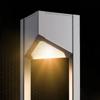 Lampe Solaire LED Extérieure de Style Luxueux, Étanche IP65, Alimentation CA, Économie d'Énergie, en Alliage d'Aluminium, 30 000 Heures, pour Villa, Jardin, Urbain