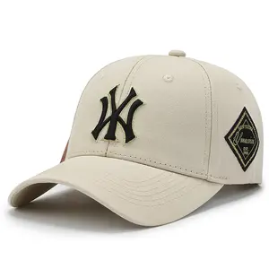 Оптовая Продажа со склада цельные индивидуальные модные спортивные кепки с 3D-вышивкой на заказ Логотип Бейсбольная Кепка для папы