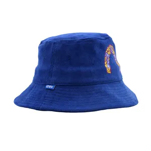카모 프린트 코튼 데님 어부 사용자 정의 디자인 로고 인쇄 된 버킷 모자 남성용 끈