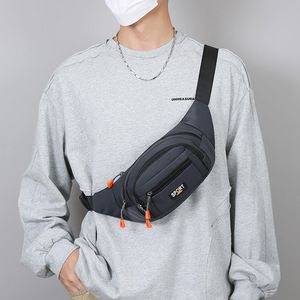 Outdoor Sports Waist Bag Nylon Large Capacity Phone Pocket Adjustable Hip Hiking Chest Bag Everyday Use Solid Color - Product Image 4
