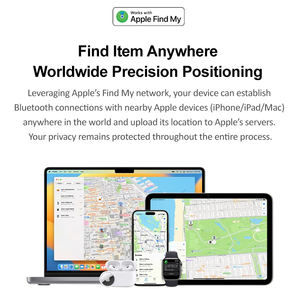 Localizador de equipaje certificado por Mfi Key Finder, rastreador de equipaje Find My Smart Air Tag para Apple <span class=keywords><strong>Airtag</strong></span> - Product Image 2