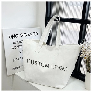Custom Logo Canvas Shopping Bag Tote Bag Durable Reusable for Corporate Promotional Gifts Events Bulk Wholesale - Product Image 2