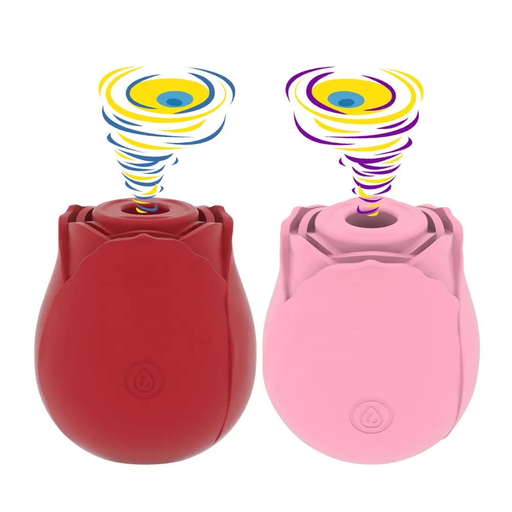 2022 New Clitoral Adult Frauen Sexspielzeug Rose Red Shape Vibrator Silikon Clit Licking Vibrator Saugen Zungen vibrator für Nippel