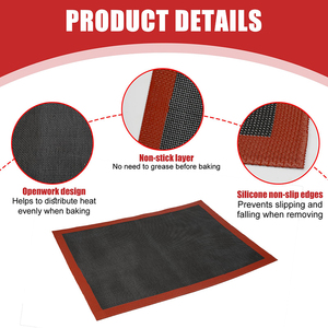 Alfombrilla de Silicona Desechable al por Mayor, Antiadherente, Antideslizante, de Grado Alimenticio, Resistente al Calor, Apta para Lavavajillas, Herramientas para Hornear y Repostería - Product Image 2