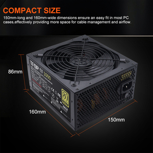 Usine directe 80 Plus 1000w Fontes ordinateur PSU ATX alimentation PC alimentation de jeu - Product Image 4
