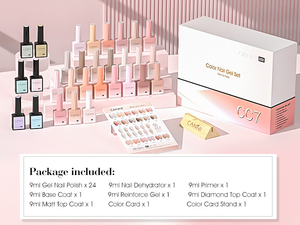 CC7 CANNI Nuevo Set de <span class=keywords><strong>Esmaltes</strong></span> de Gel HEMA FREE, 24 Colores, <span class=keywords><strong>Esmaltes</strong></span> Semipermanentes, 30 Piezas, 2026, Kit de Esmalte de Gel Jelly de Alta Calidad - Product Image 2