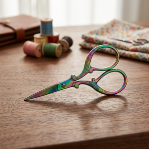 Beauty Type Embroidery Scissors with Sharp Stainless Steel and Titanium Blades Straight Type for Sewing and Thread Cutting - Product Image 2