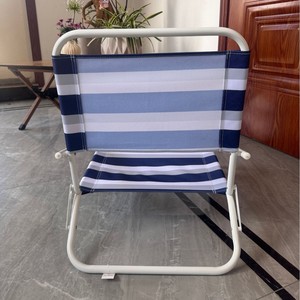 Own Brand Teslin Folding Beach Chair 64x51x60cm Metal Lightweight Portable Outdoor Camping Chair With <b>Backrest</b> - Product Image 4
