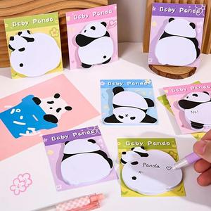 Wholesale Kawaii Panda Animal Sticky Notes Cute Self-Adhesive <b>Memo</b> <b>Pad</b> Colorful Paper Notepad Magnetic Feature for Office Use - Product Image 4