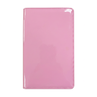 Carpeta Portafolio de Cuero PU Brillante con Calculadora Solar, Ranura para Bolígrafo, Múltiples Ranuras para Tarjetas, Organizador de Documentos de Negocios, Cartera