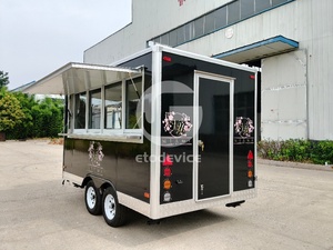ETO 3.5M Aluminum Food Truck Trailer Mobile Food Cart Tow <b>Bar</b> Concession Vehicle Hot Dog Street Catering for Sale USA - Product Image 4